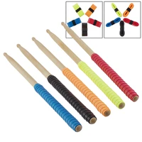 1 pair drumstick grips soft drum stick tape anti slip absorb sweat self adhesive for 7a 5a 5b 7b drumsticks 5colors