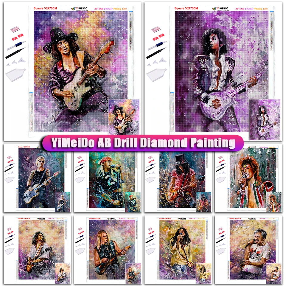 

Сумка YIMEIDO на молнии 5D AB, алмазная вышивка, портрет, искусство, украшение для дома