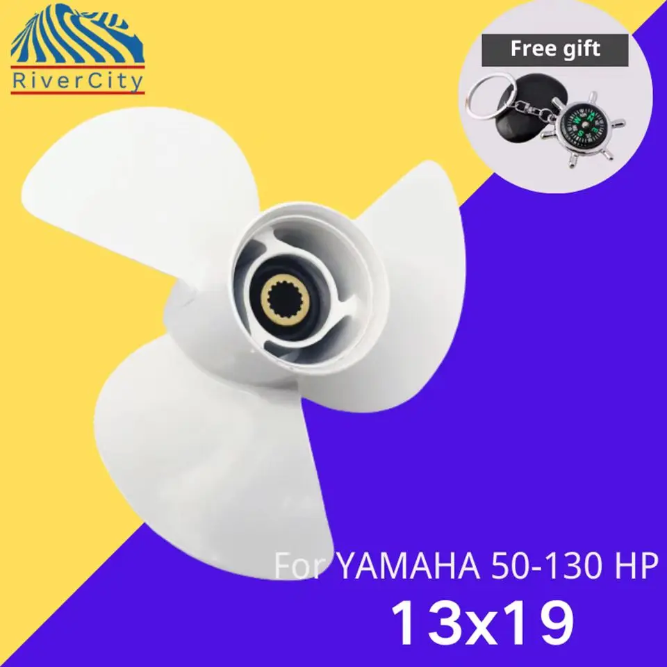 Подвесной пропеллер для Yamaha 50hp 60HP 70HP 75HP 80HP 85HP 13x19 Лодка Винт из алюминиевого