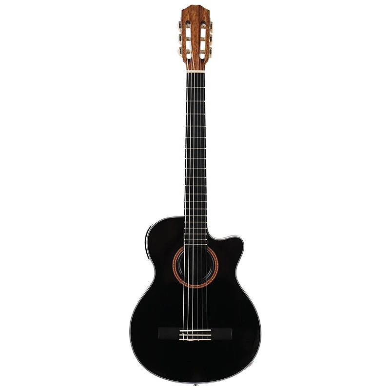

Silent classic guitar 39 inch solid spruce top matte finish 6 string mahogany backplane classic silent guitar with pick up