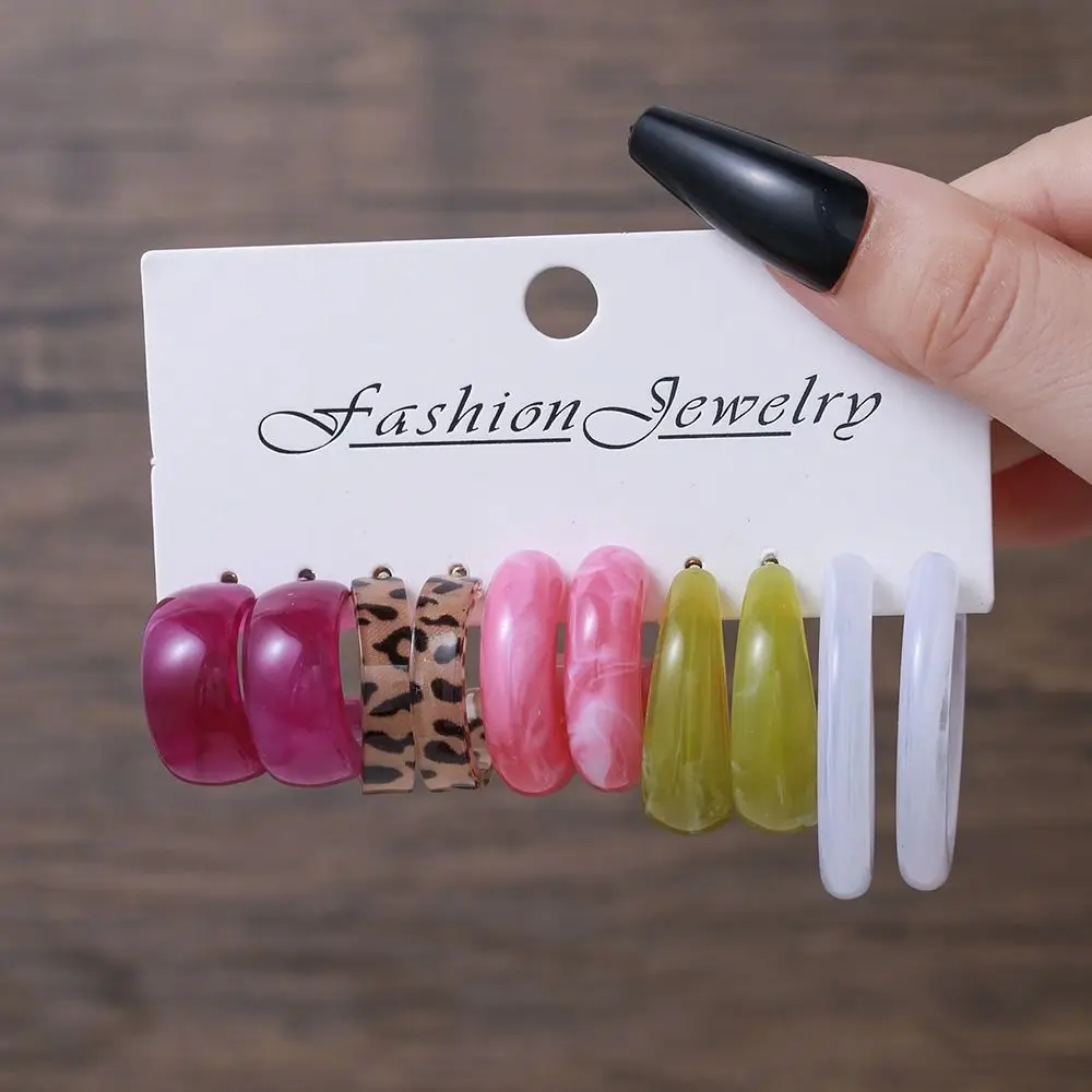 Милые акриловые серьги-подвески для девочек модные милые Разноцветные серьги из