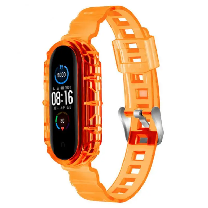 

Breathable Band Replacement Strap Silicone Tpu Resin Strap Sport Bracelet For Xiaomi Miband 7/6/5/4/3 Strap Wristband