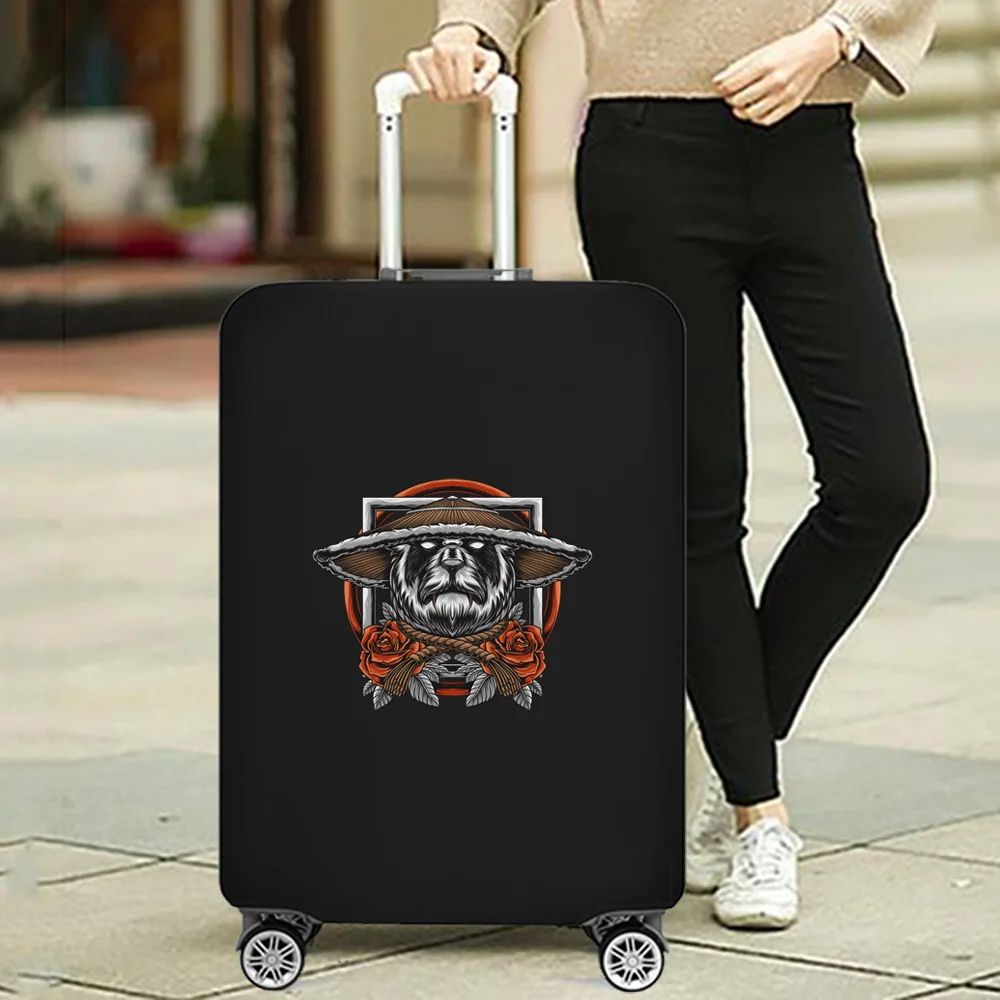 Samurai Pattern Stretch Protect Luggage Cover Suitcase Covers Travel Accessories Dust Cover for 18''-32'' Inches Trolley Case