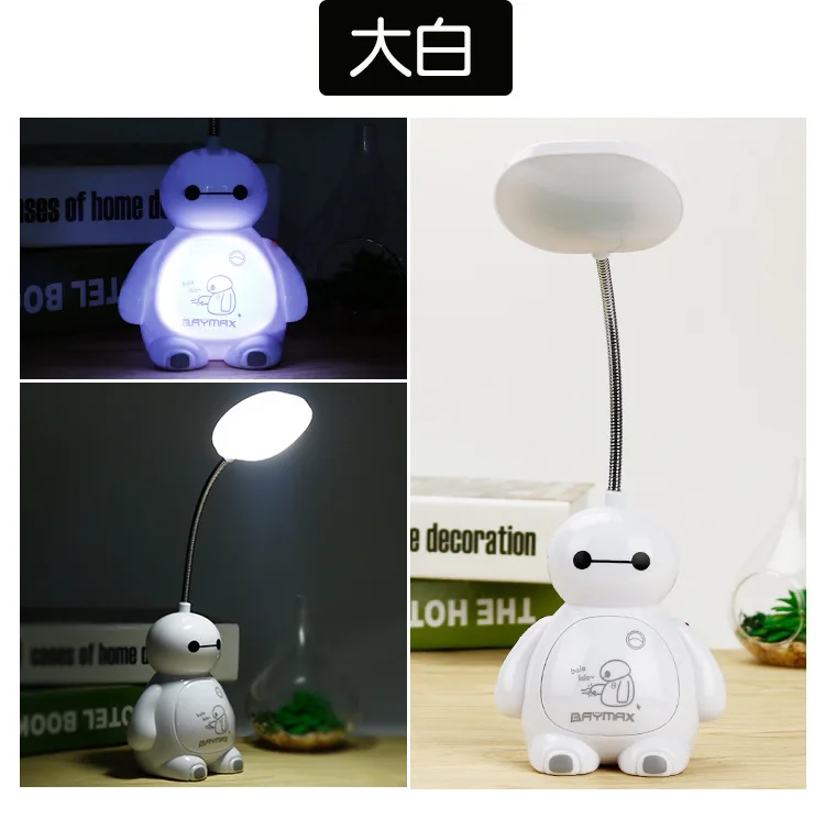 Миниатюрный светодиодный ночной Светильник бестуsb с зарядкой RGB 6 мультяшных