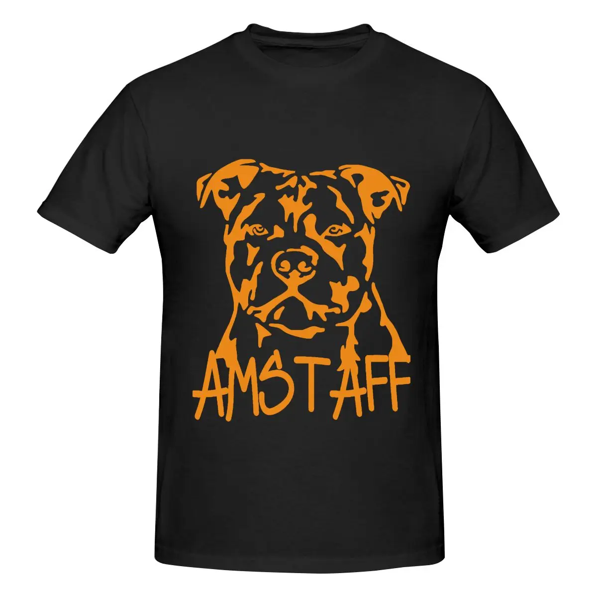 

Amstaff American Staffordshire Terrier Harajuku Vintage Cotton 2023 New Washed T Shirt For Men Streetwear T-shirt