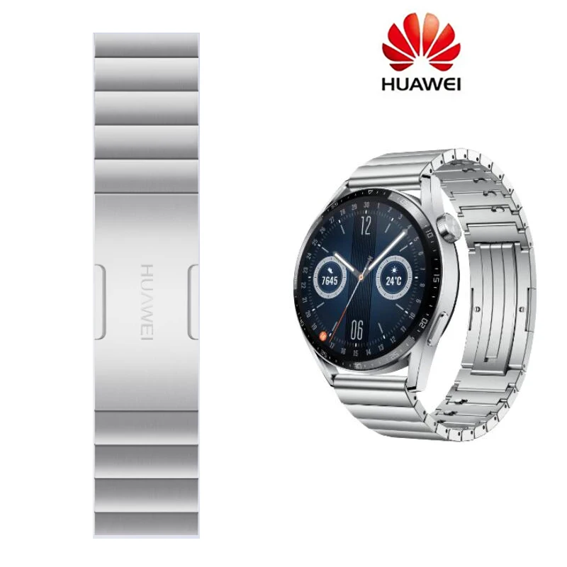 Ремешок из нержавеющей стали для Huawei Watch GT3 46 мм pro/GT2 GT2 GT5