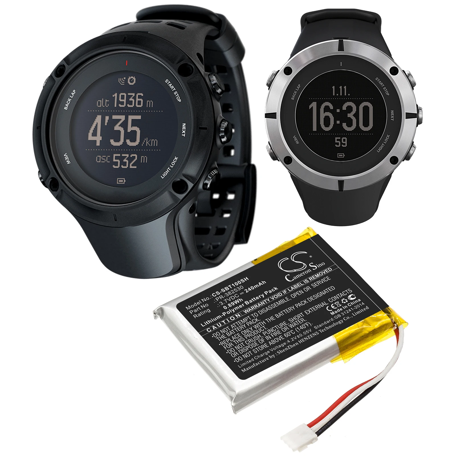 

Аккумулятор Cameron Sino 240 мАч для Suunto Ambit 1 Ambit 2 Ambit 3 Ambit 2S PR-382530