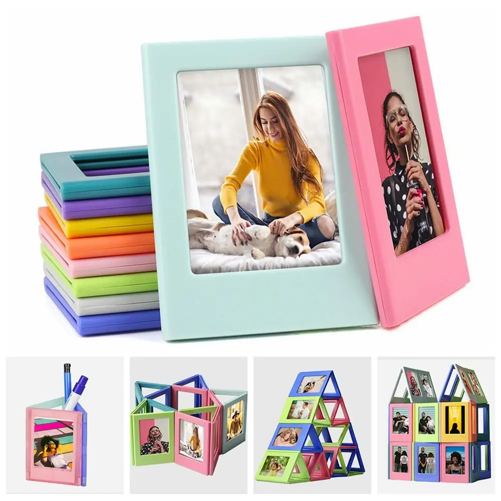 

4Pcs Random Color Room Decor DIY Home Magnetic Frame Photoframe Photo Picture