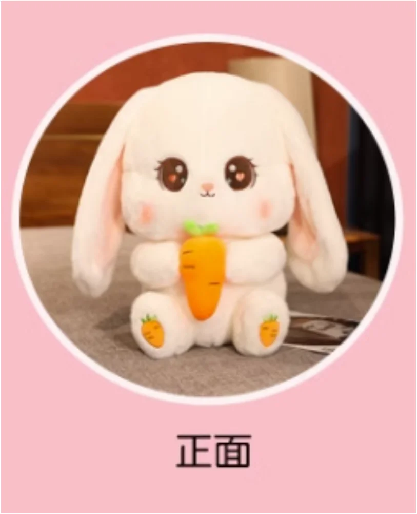 

Radish Rabbit Doll Stuffed Toy Cute Girl Sleeping Pillow In Bed