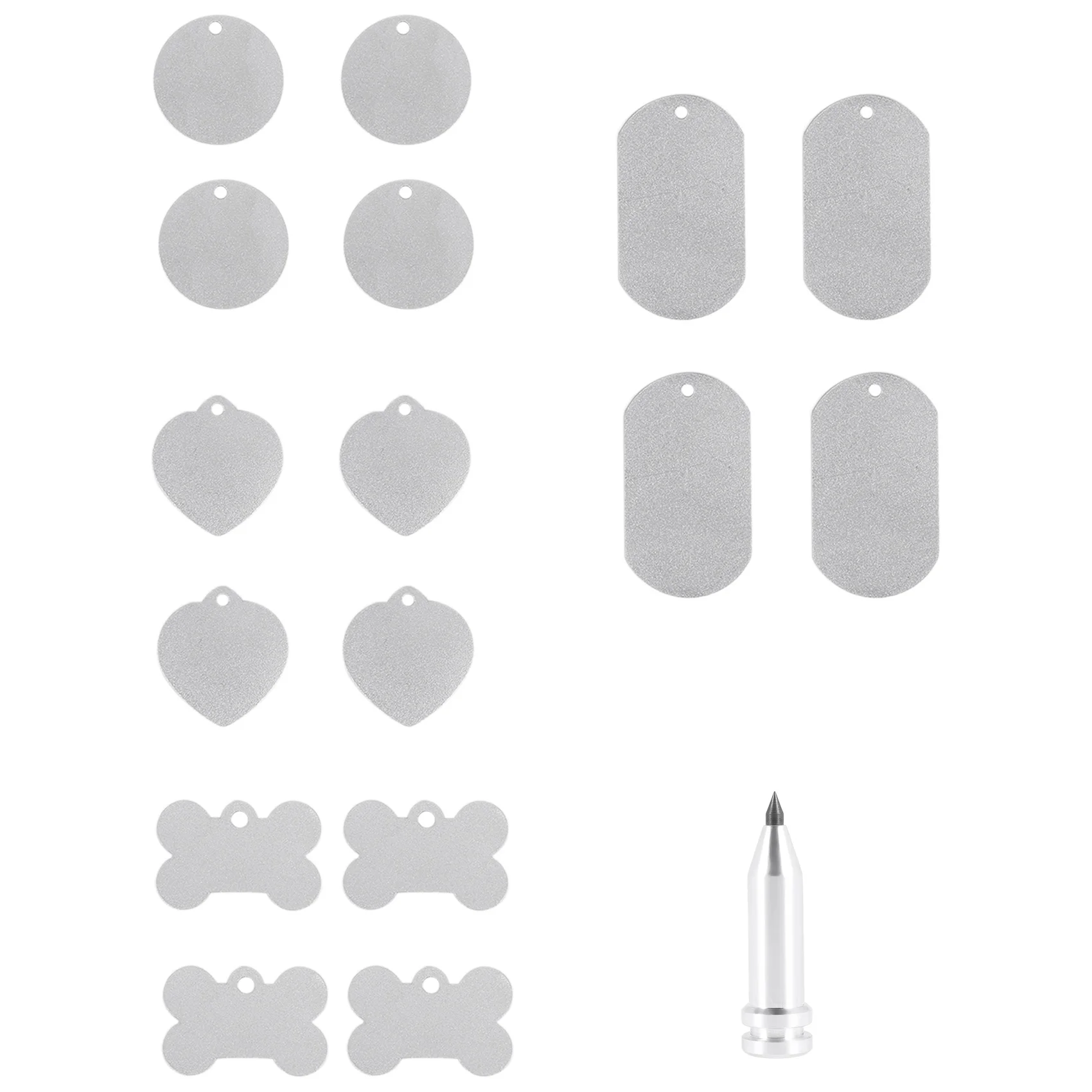 

Engraving Tip, Etching/Engraving Tool with 16Pcs Metal Stamping Blanks Engraving Precision Tip DIY Tool Compatible