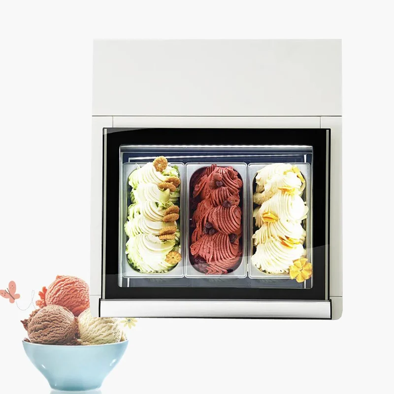 

Small Display Refrigerators Counter Top Showcase Mini Ice Cream Display Freezer