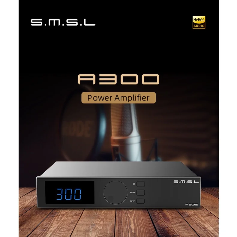 SMSL A300 усилитель мощности BTL режим BT5.0 дистанционное управление цифровой 330 Вт