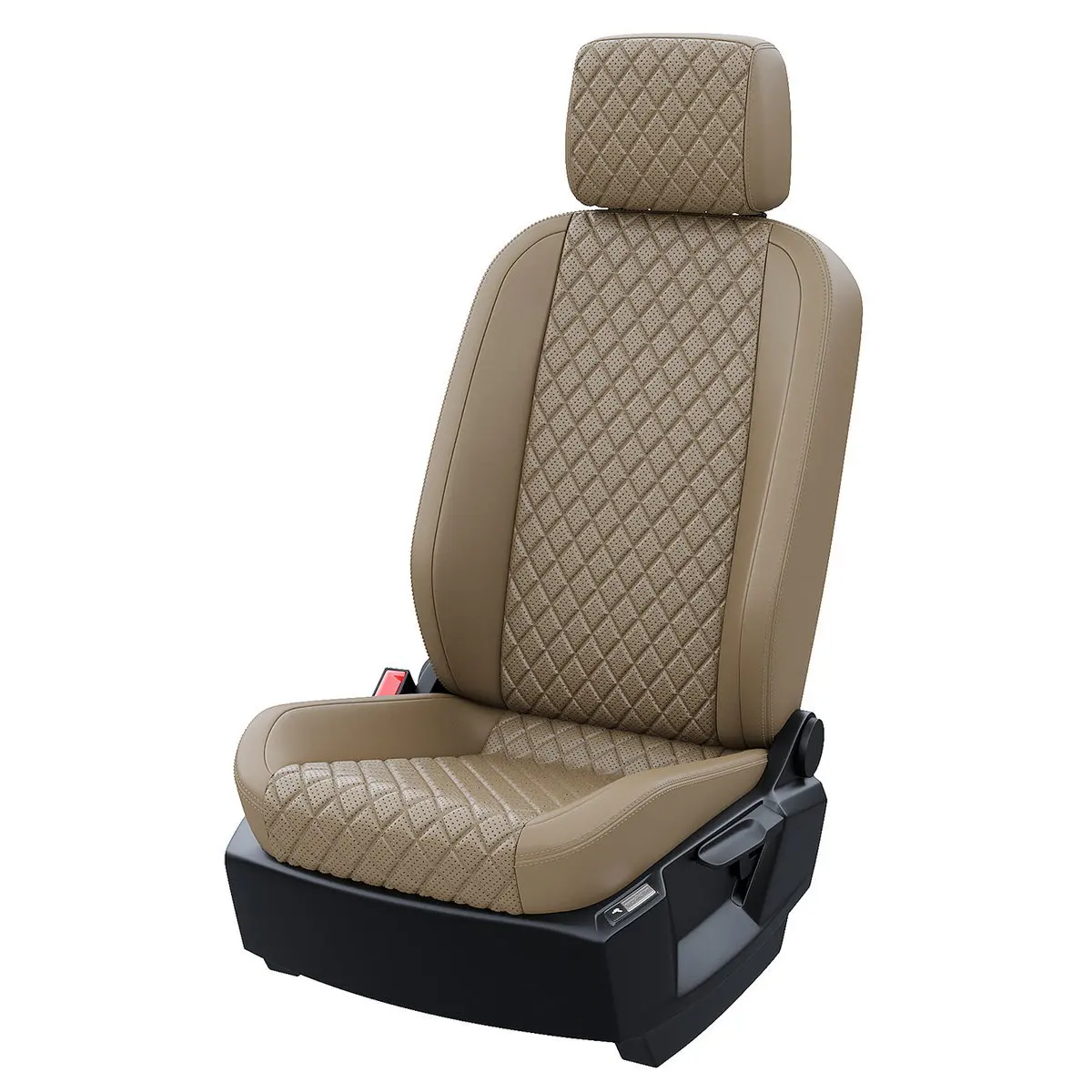 Чехлы на Шевроле Кобальт 2 2011-2016 Экокожа с ромбом