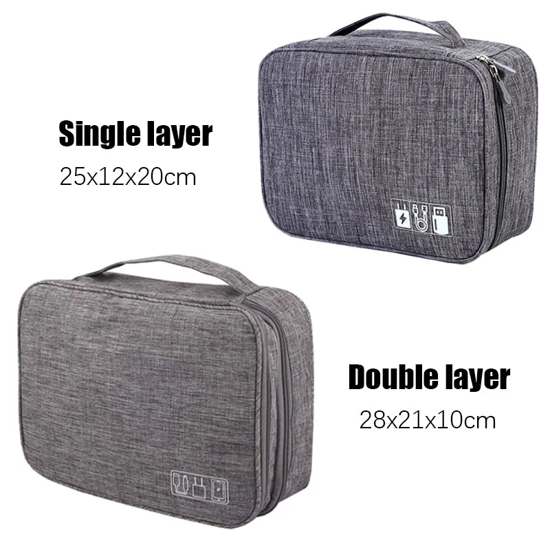

Waterproof electronic storage bag travel portable cable clip storage box electronic Accessories Cables digital storage bag