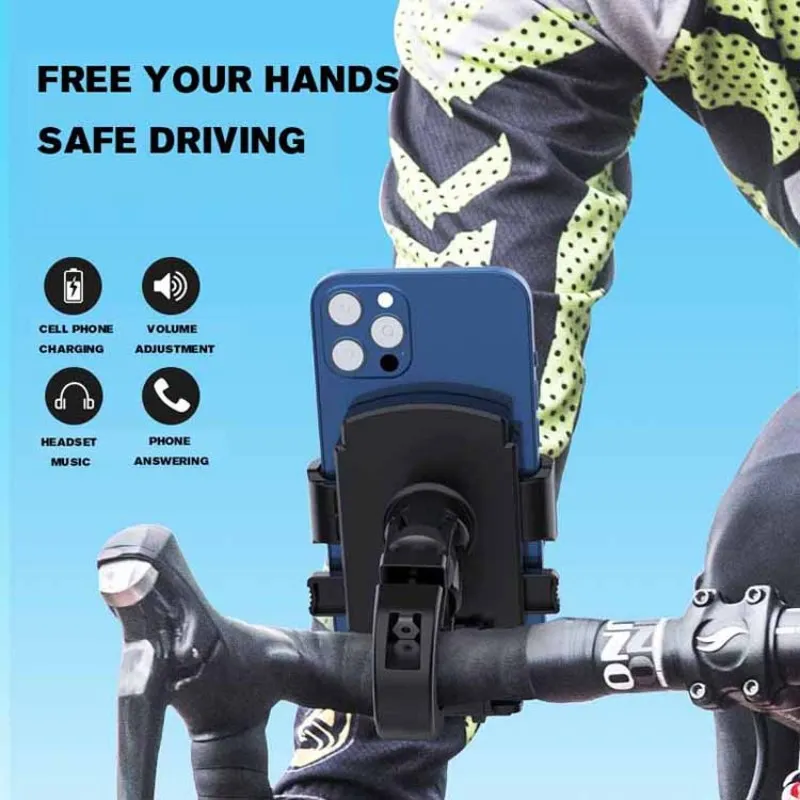 

Universal Bike Motorcycle Riding Rearview Mirror Phone Holder For iPhone 12 11 Xs Max R 8 Plus For Samsung GALAXY S9 S8 Edge S7