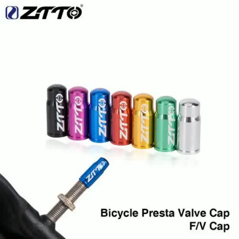 

Ztto Air Valve Caps Bike Tube Tyre Bicycle Accessories Dustproof Bike Method Nozzle Aluminum Alloy Valve Cap Bicycle Dust Cap