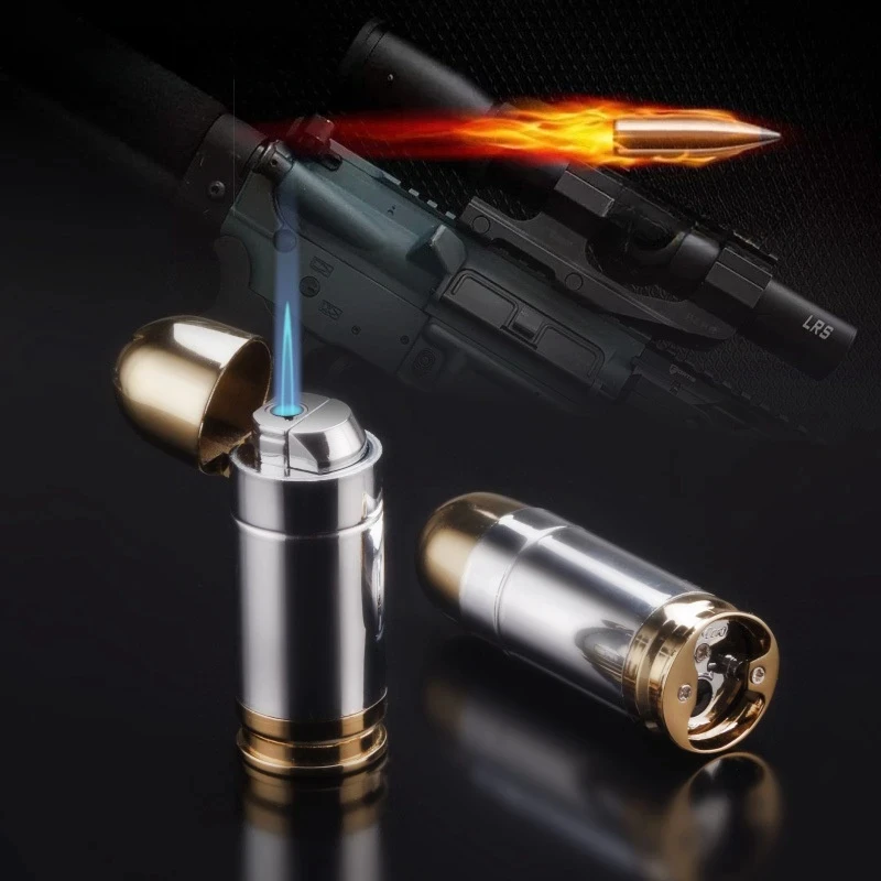 

New Turbo Gas Windshield Direct Fire Metal Torch Portable Lighter Kitchen Outdoor Camping Barbecue Cigar Lgnition Creative Gifts
