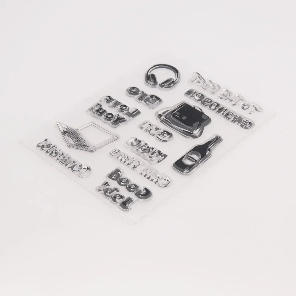 Силиконовые штампы для скрапбукинга и изготовления открыток на день рождения