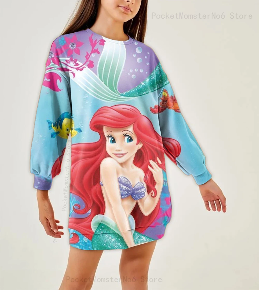 

Детское платье-свитер с круглым вырезом, с принтом