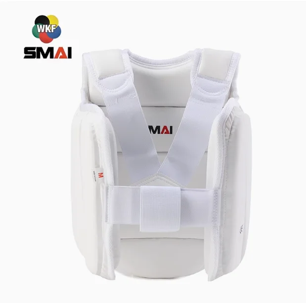 Фото Утолщенная защита для тела WKF, сертификация SMAI, защита для груди для карате, носить его снаружи №3