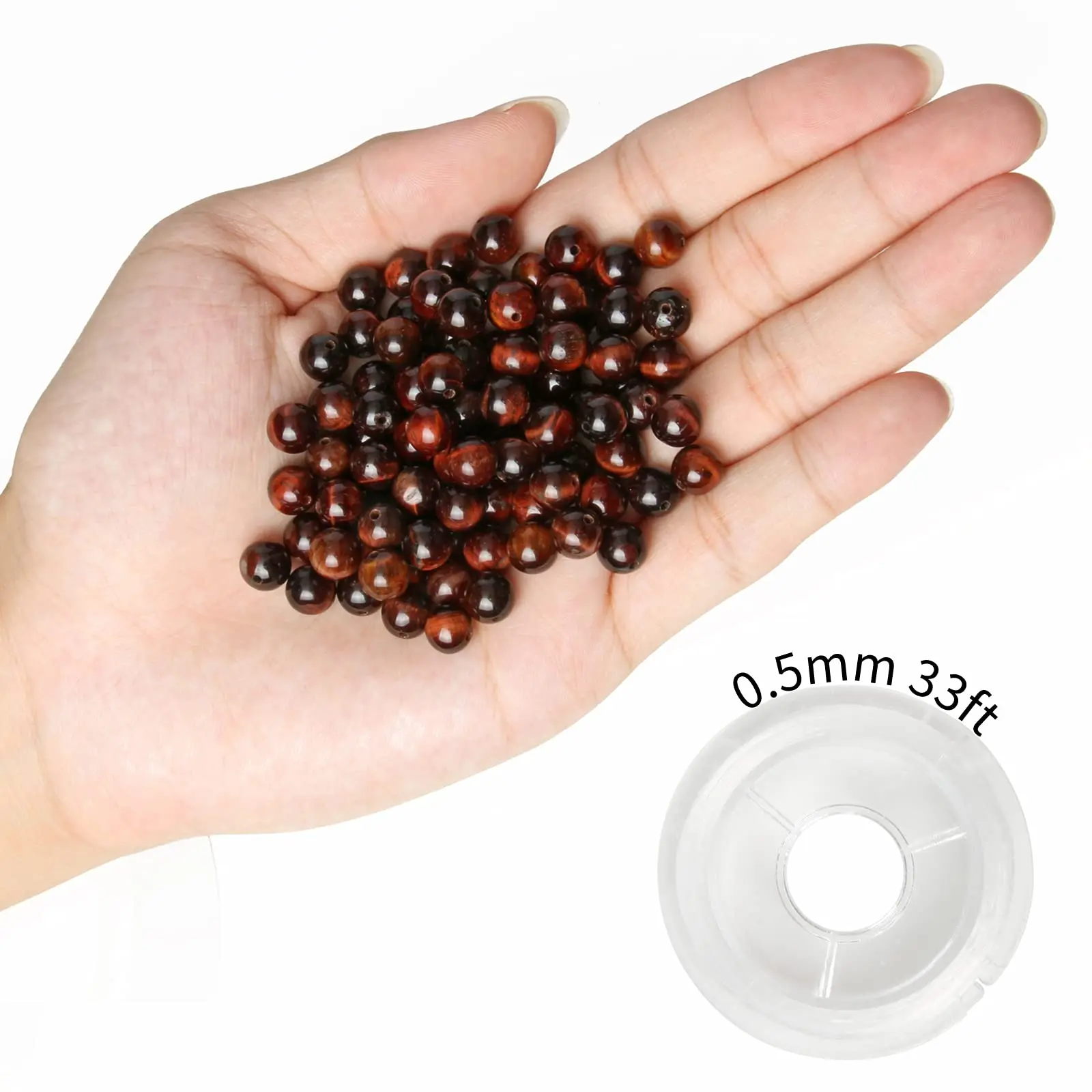 Бусины из натурального камня тигровый глаз 4/6/8/10 мм