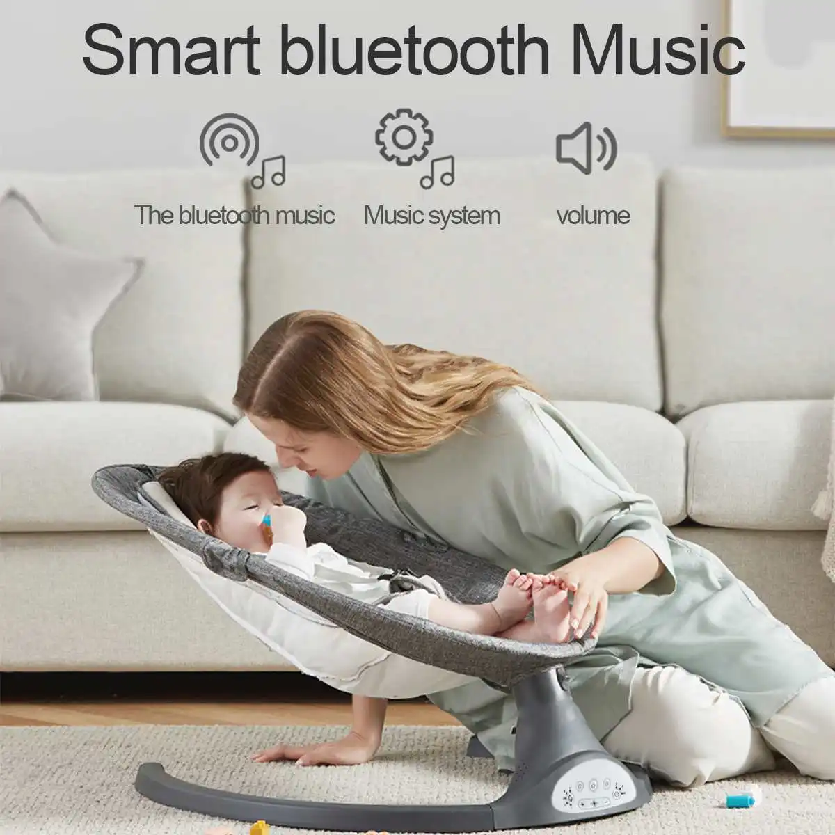 Детский стул-качалка с Bluetooth и дистанционным управлением |