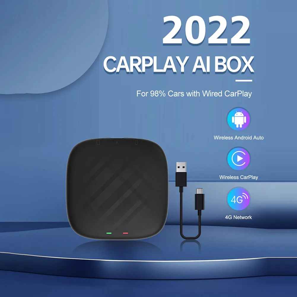 

CarlinKit Bluetooth-совместимый USB проводной беспроводной адаптер CarPlay Android Авто AI Box Mirrorlink автомобильный мультимедийный плеер