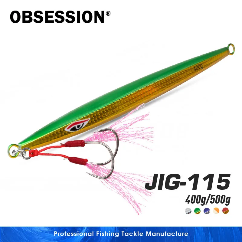 Светящаяся приманка для рыбной ловли OBSESSION J115 400 г 500 600 700