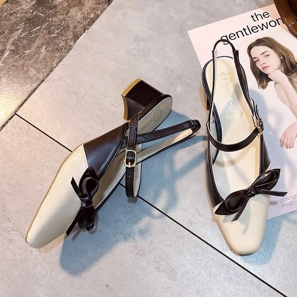 With skirt wear women sandals female fairy wind ins summer 2023 new all-match personality baotou thick heel gentle shoes