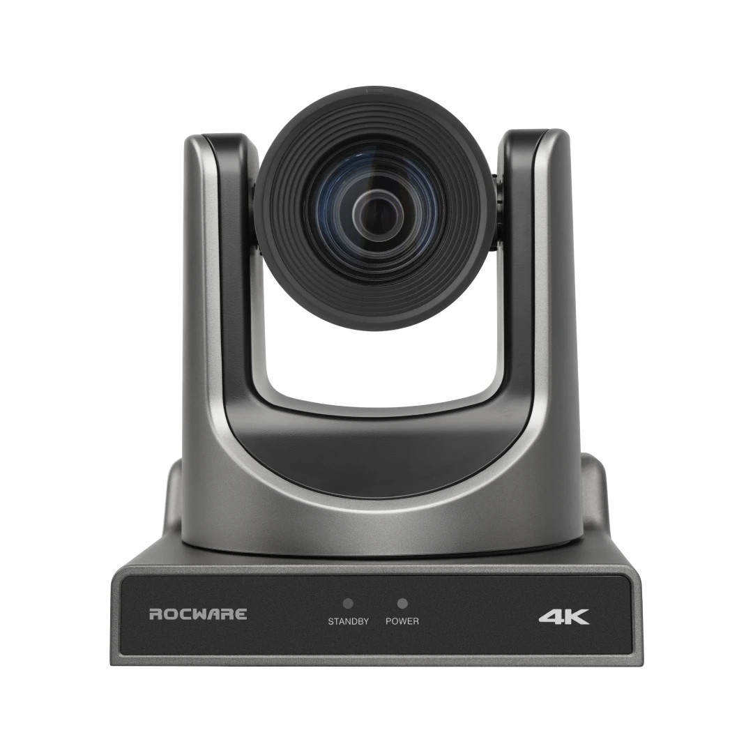 

ROCWARE RC28 4K UHD Video Conference Camera 20x Optical Zoom NDI®|HX2 Protocol AI Tracking For Church Business Metting