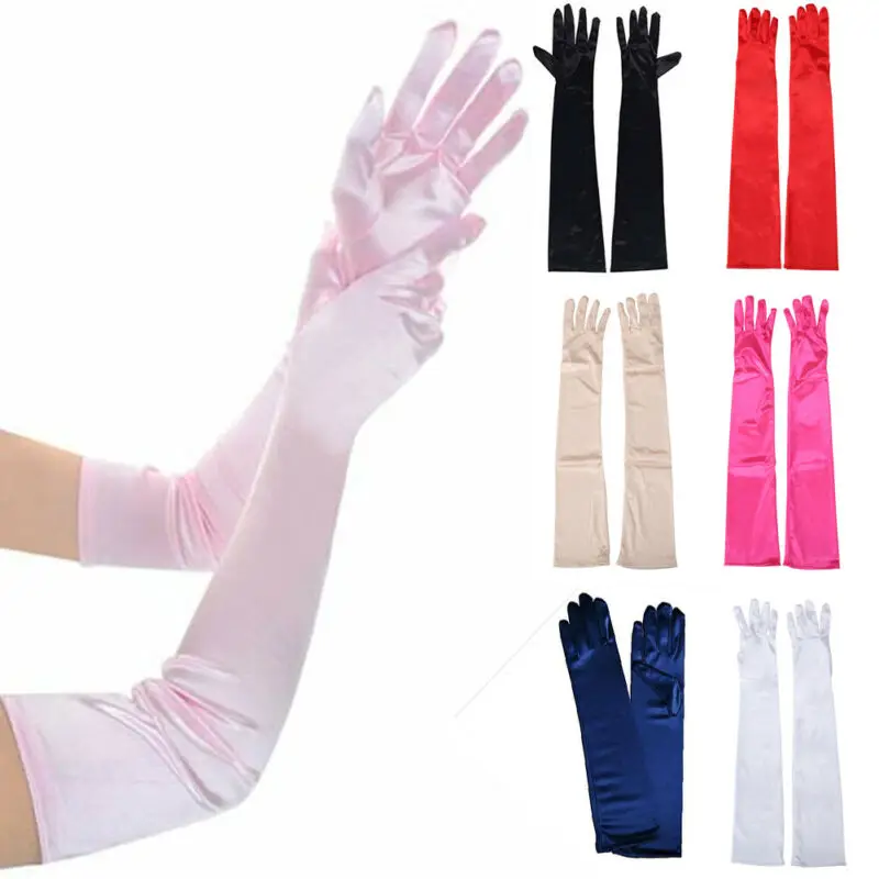 2022 Women's Evening Party Formal Gloves Solid Color Satin Long Finger Mittens forEvents Activities Red White Rose Color
2022 Women's Evening Party Formal Gloves Solid Color Satin Long Finger Mittens forEvents Activities Red White Rose Color