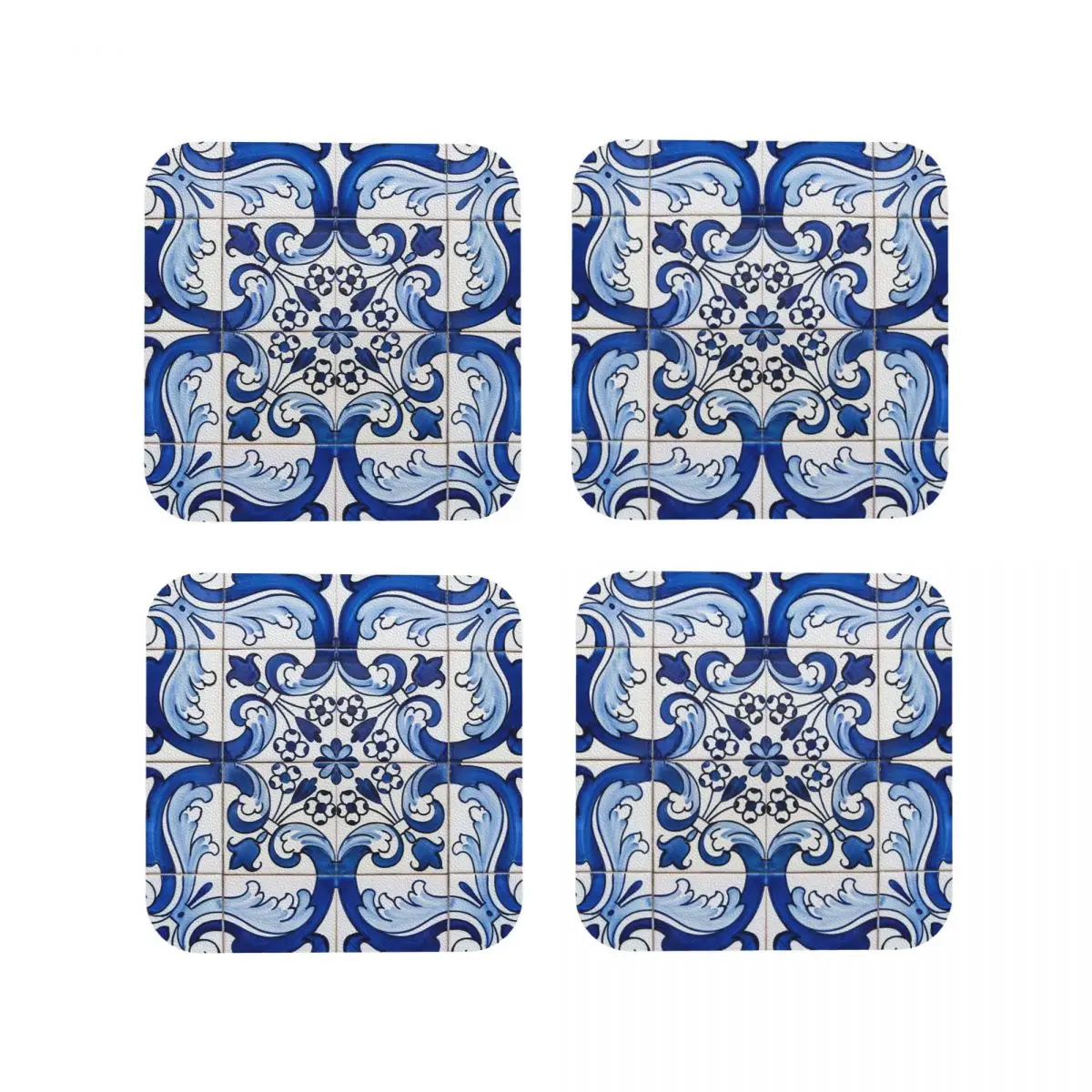 

Синяя плитка Azulejo подставка для стола украшение и аксессуары искусственный коврик для раковины коврик для сушки посуды коврик для кофе