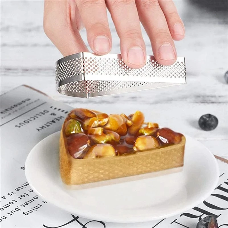 Многоразовая трехугольная форма для мусса пирога кольцо из нержавеющей стали