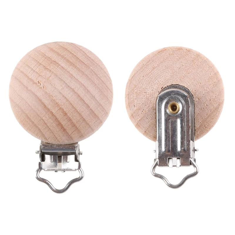 

Natural Wooden Pacifier Clip Diy Care Accessories Pacifier Clip Chewing Teeth N1HB