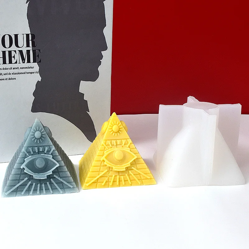 1 Шт. Силиконовая Форма Для Изготовления Свечей В Форме Пирамиды Восковой Смолы