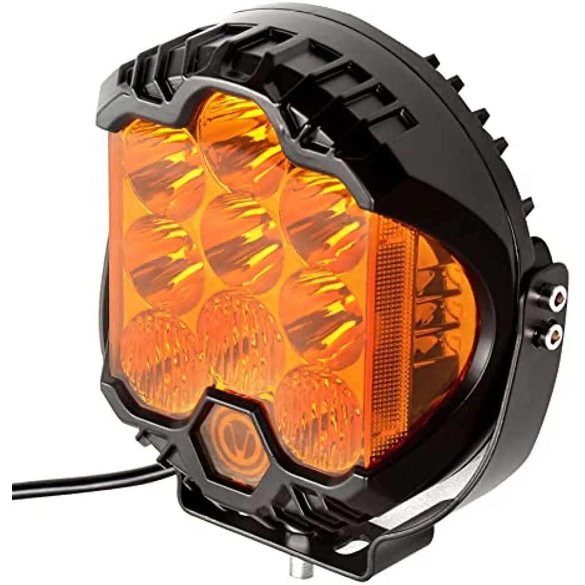 

5 Inch 75W Led Work Light Circle Amber Lighting Amber Side Flashing Color Ring Led Driving Lamps Fog Lamp Offroad Lights