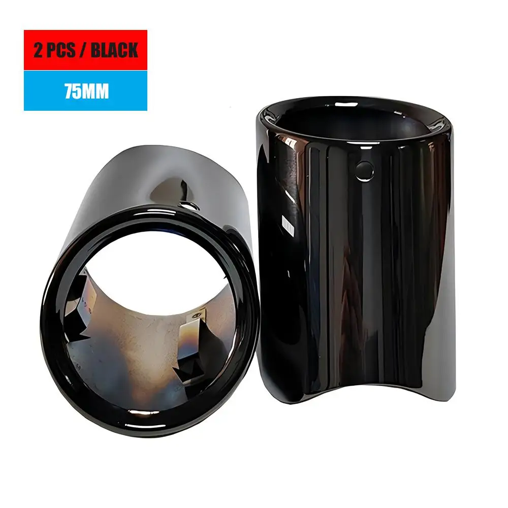 

Черный наконечник глушителя подходит для BMW F10 F18 520i 523i 525i 528i E60 E61, насадка на глушитель из нержавеющей стали