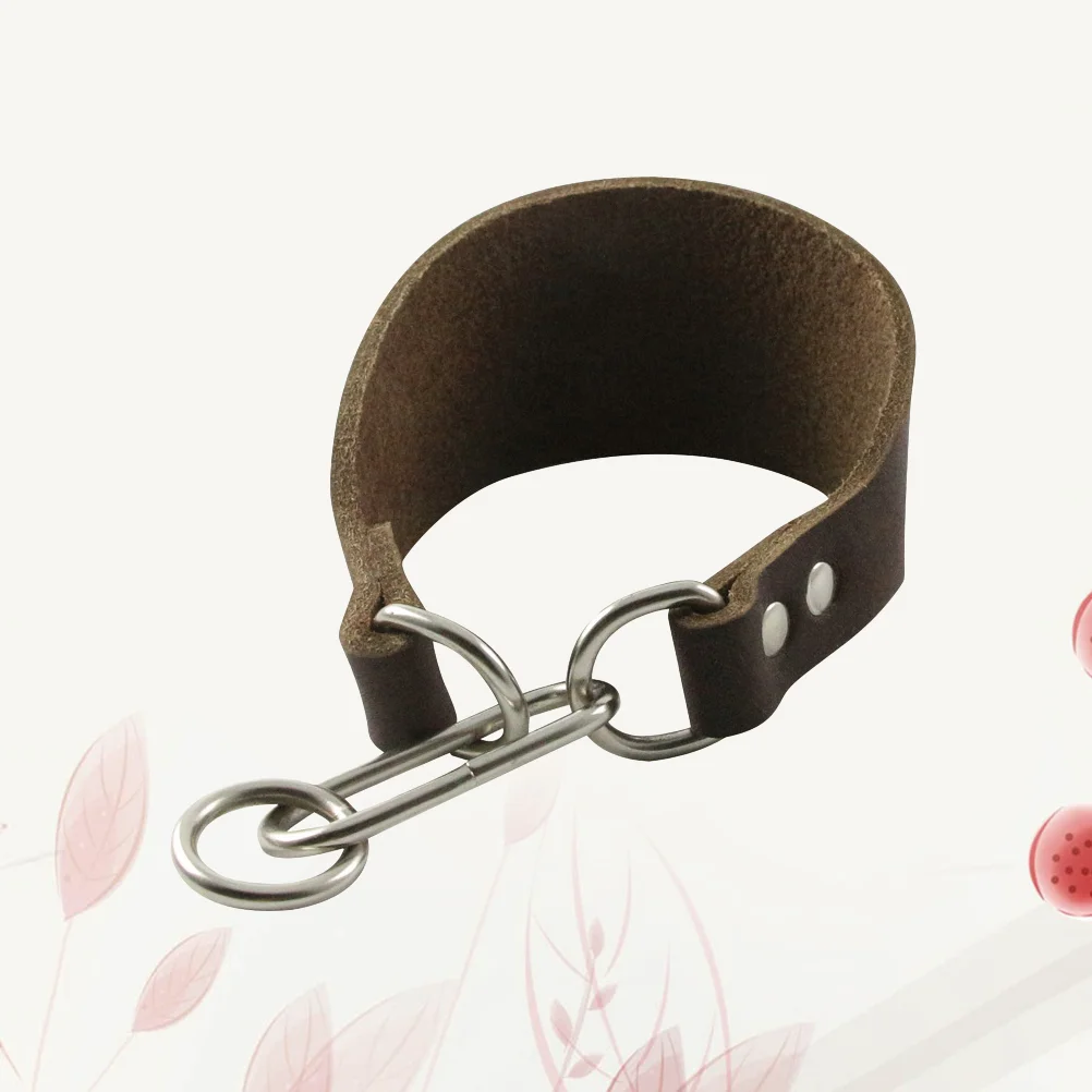 

1Pc Collar Practical Cattlehide Ornament Collar Supplies for Greyhound Whippet