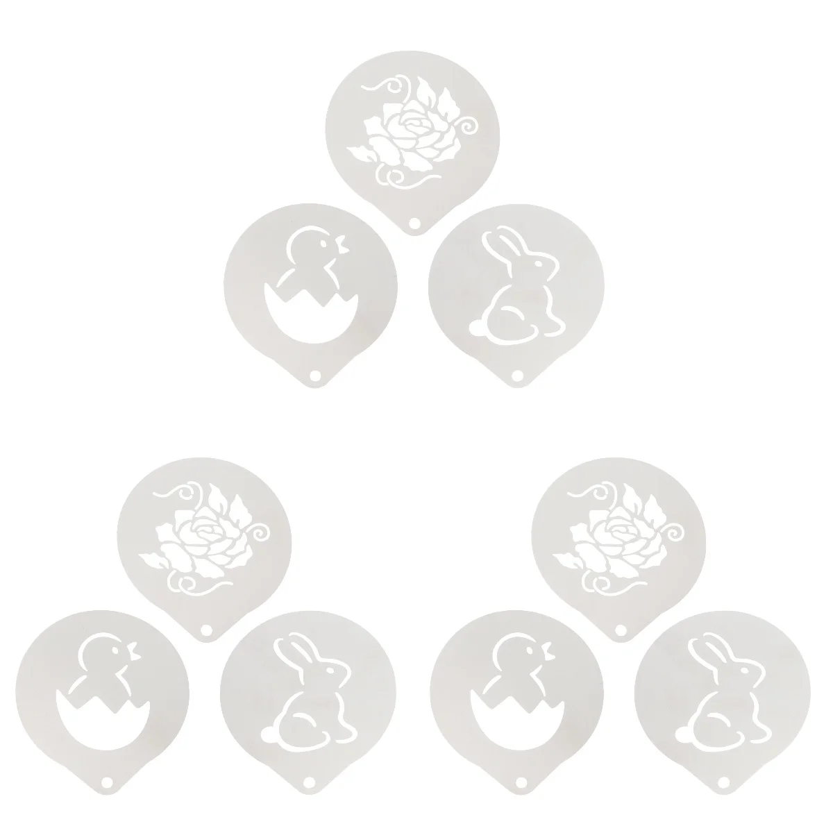 

Трафареты для кофе из нержавеющей стали, форма для кролика, латте, капучино