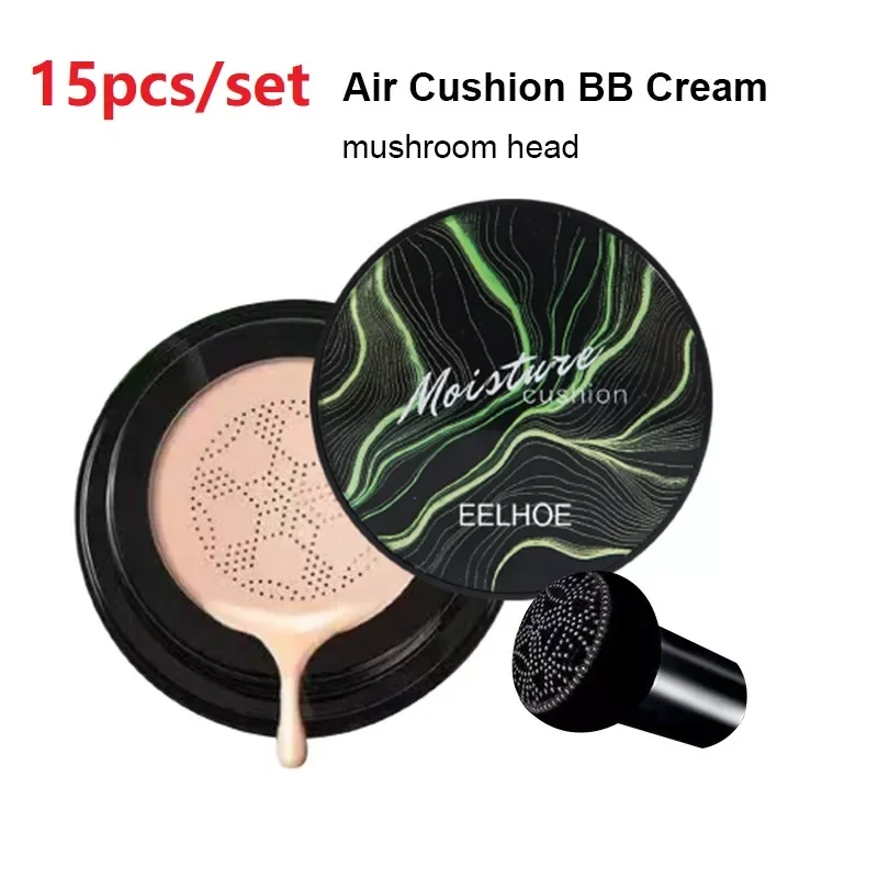 15/30 Pcs Set Air Cushion BB Cream Mushroom Head Air Cushion   Natural Whitening CC Cream Wholesaler Exclusive VIP Link TSLM1