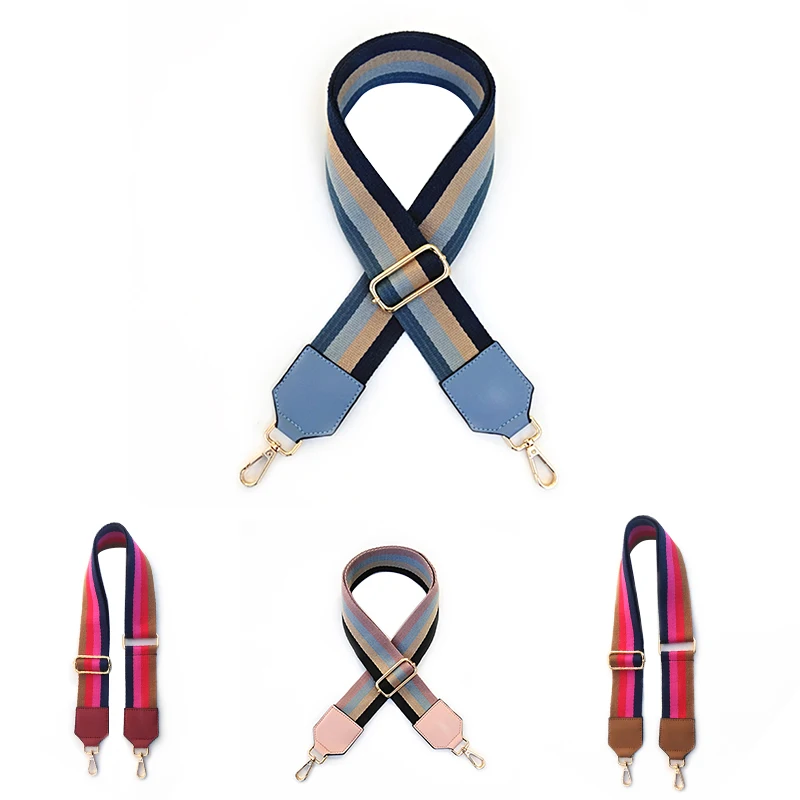 80-120cm Width 5cm Handbag Belt Women Accessories Handle Ornament Stripe Pu With Leather Wide Adjustable Shoulder Strap
