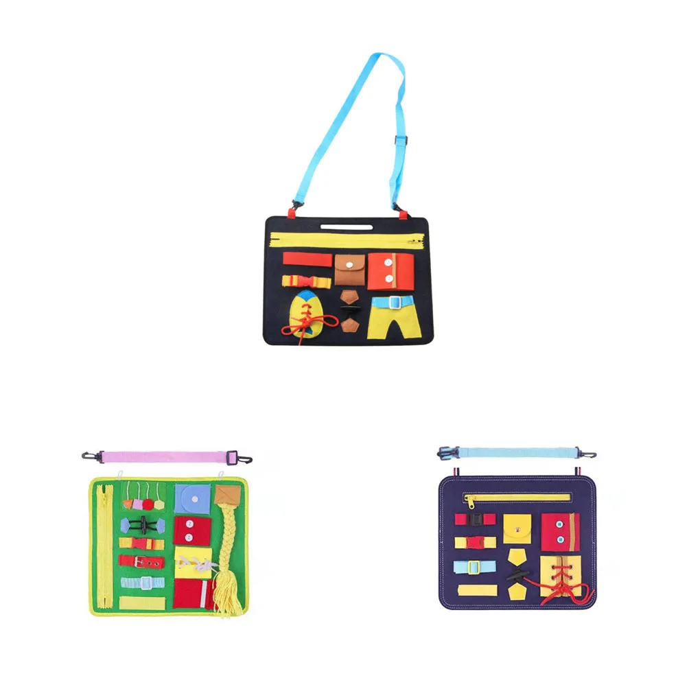 

Baby Busy Board Educational Learning Kids Sensory Board Buckle Training Toddler Toy Type 4