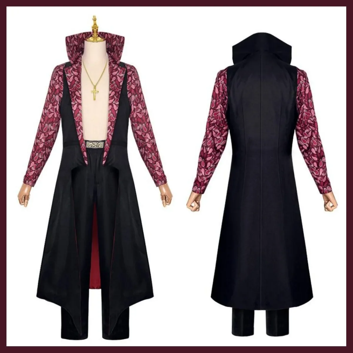 Живые боевые фильмы Дракулы Михоке Косплей Костюм Плащ с воротником-стойкой и