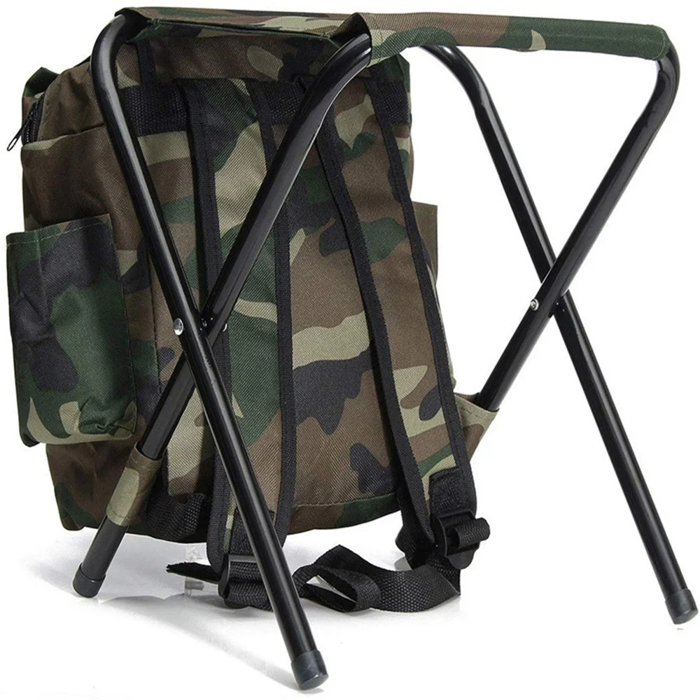

Fishing seat chair portable folding stool with bag for fishing Outdoor camping fishing portable foldable fishing stool with back