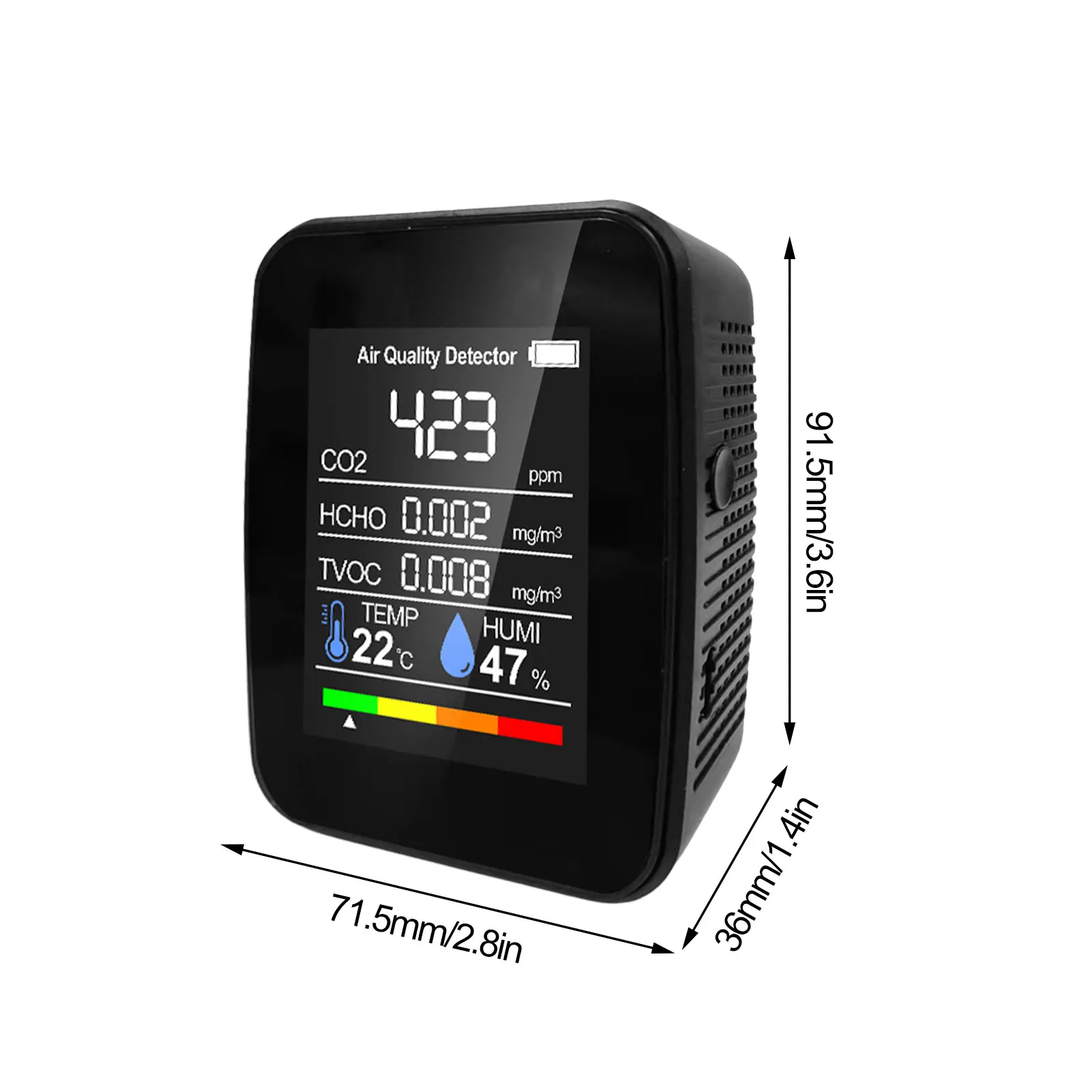 Монитор качества воздуха домашний датчик CO2 углекислого газа температуры и