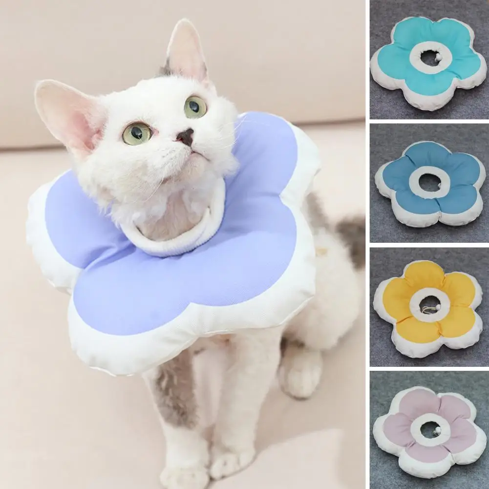 

Nice-looking Pet Recovery Collar Pet Accessories Pet Cat Dog Neck Cone Good Flexibility Wear-resistant Pet Cone for Kitten