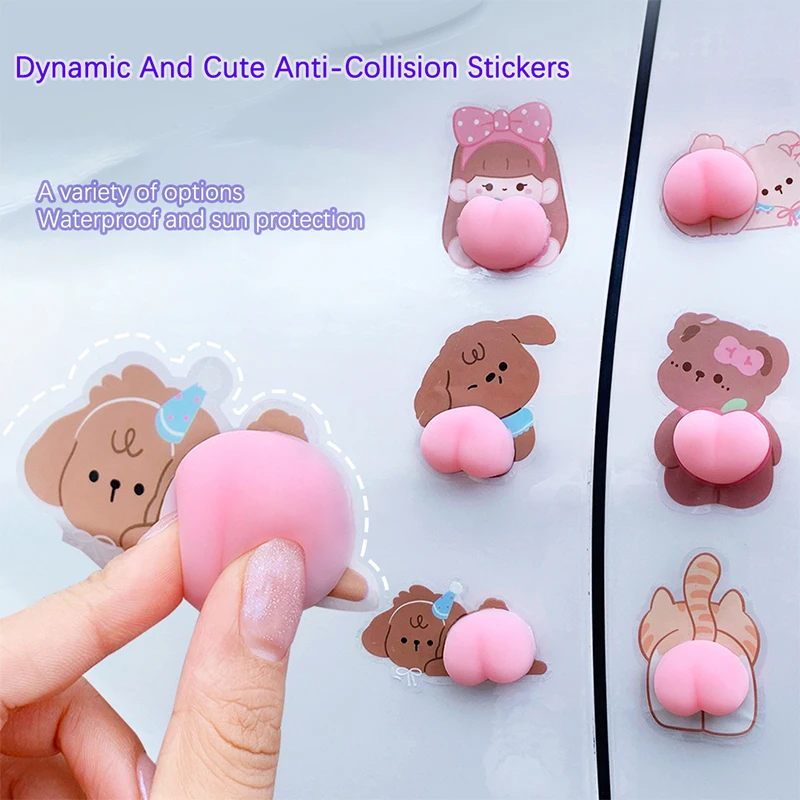 

Автомобильные антибликовые наклейки с задницей против царапин, декомпрессионные многофункциональные персональные 3D стерео автомобильные...