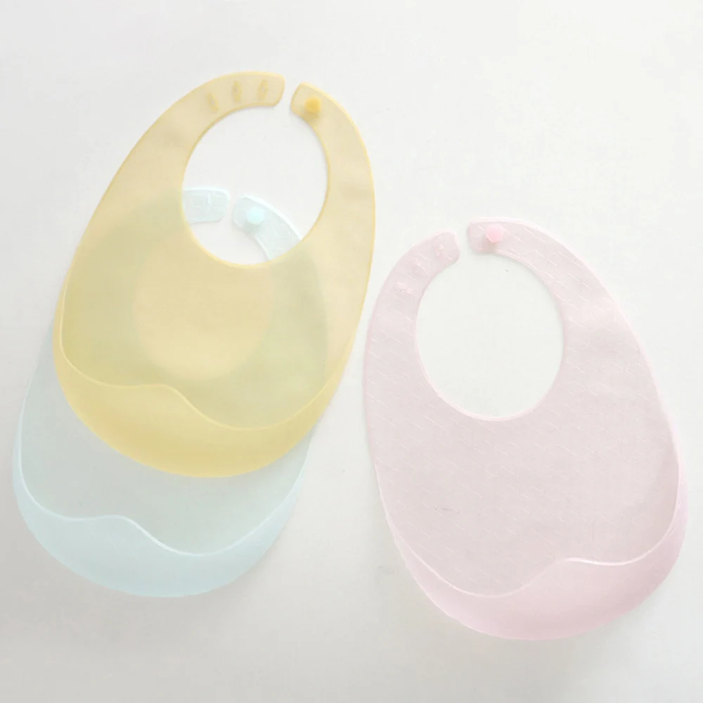 

Baby Silicone Bib Waterproof Transparent Solid Color Soft Infant Lunch Feeding Burp Cloths Cheap Newborn Stuff Free Shipping