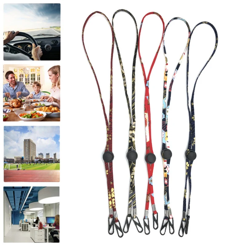 

Adjustable Mask Lanyard Mask Holder Hanging Hook Storage Artifact Chain Anti-Drop Traceless Ear Glasses Chain Eyewear Cord