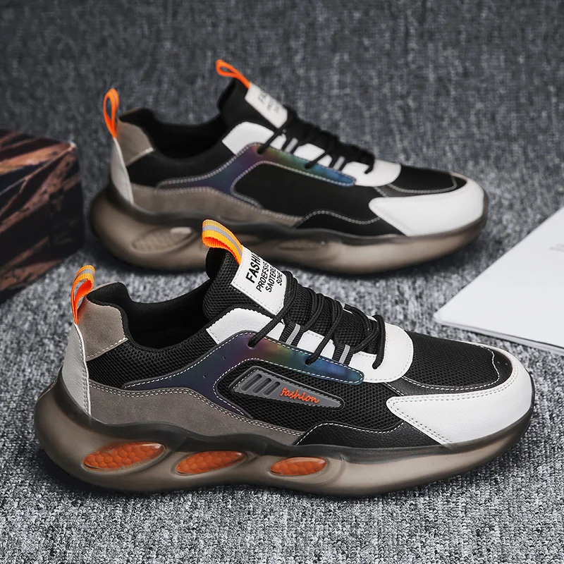 

Zapatillas Hombre Breathable Lace-Up Cushioning Shoes Men Casual Outdoor Low Top Sneakers